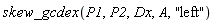 skew_gcdex(P1, P2, Dx, A, "left")