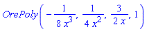 OrePoly(-(1/8)/x^3, (1/4)/x^2, (3/2)/x, 1)