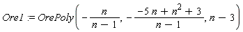 Ore1 := OrePoly(-n/(n-1), -(-5*n+n^2+3)/(n-1), n-3)