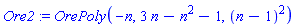 Ore2 := OrePoly(-n, 3*n-n^2-1, (n-1)^2)