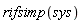 rifsimp(sys)