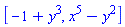 [-1+y^3, x^5-y^2]