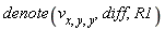 denote(v[x, y, y], diff, R1)