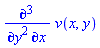 diff(v(x, y), x, `$`(y, 2))