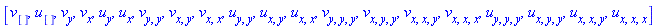 [v[], u[], v[y], v[x], u[y], u[x], v[y, y], v[x, y], v[x, x], u[y, y], u[x, y], u[x, x], v[y, y, y], v[x, y, y], v[x, x, y], v[x, x, x], u[y, y, y], u[x, y, y], u[x, x, y], u[x, x, x]]