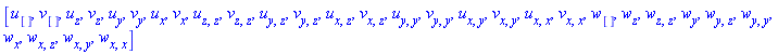 [u[], v[], u[z], v[z], u[y], v[y], u[x], v[x], u[z, z], v[z, z], u[y, z], v[y, z], u[x, z], v[x, z], u[y, y], v[y, y], u[x, y], v[x, y], u[x, x], v[x, x], w[], w[z], w[z, z], w[y], w[y, z], w[y, y], w[x], w[x, z], w[x, y], w[x, x]]