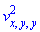 v[x, y, y]^2