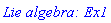 `Lie algebra: Ex1`