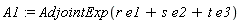 A1 := AdjointExp(r*e1+s*e2+t*e3)