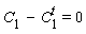 C[1]-C[1]^t = 0