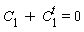 C[1]+C[1]^t = 0