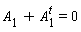 A[1]+A[1]^t = 0