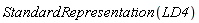 StandardRepresentation(LD4)