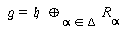  `&gfr;` = `&hfr;`  (&oplus;)[alpha  in  Delta ] R[alpha ]