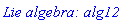 `Lie algebra: alg12`
