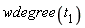 wdegree(t[1])
