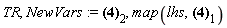 TR, NewVars := ({r = -ln(x)+t, s = t, v(r, s) = u(x, t)/x}, {t = s, x = exp(-r+s), u(x, t) = v(r, s)*exp(-r+s)})[2], map(lhs, ({r = -ln(x)+t, s = t, v(r, s) = u(x, t)/x}, {t = s, x = exp(-r+s), u(x, t) = v(r, s)*exp(-r+s)})[1])