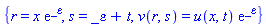 {r = x*exp(_epsilon), s = _epsilon+t, v(r, s) = u(x, t)*exp(_epsilon)}