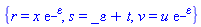 {r = x*exp(_epsilon), s = _epsilon+t, v = u*exp(_epsilon)}
