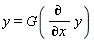 y = G(diff(y, x))