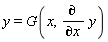 y = G(x, diff(y, x))