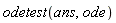 odetest(ans, ode)
