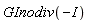GInodiv(-I)