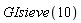GIsieve(10)