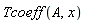Tcoeff(A, x)
