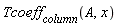 Tcoeff[column](A, x)