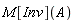 M[Inv](A)