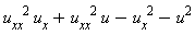 u[xx]^2*u[x]+u[xx]^2*u-u[x]^2-u^2