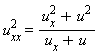 u[xx]^2 = (u[x]^2+u^2)/(u[x]+u)