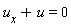 u[x]+u = 0