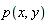 p(x, y)
