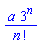 a*3^n/factorial(n)