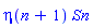 eta(n+1)*Sn