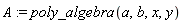 A := poly_algebra(a, b, x, y)