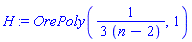 H := OrePoly((1/3)/(n-2), 1)