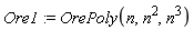 Ore1 := OrePoly(n, n^2, n^3)