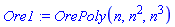 Ore1 := OrePoly(n, n^2, n^3)