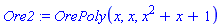 Ore2 := OrePoly(x, x, x^2+x+1)