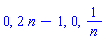 0, 2*n-1, 0, 1/n