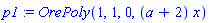 p1 := OrePoly(1, 1, 0, (a+2)*x)