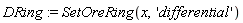 DRing := SetOreRing(x, 'differential')