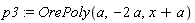 p3 := OrePoly(a, -2*a, x+a)