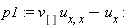 p1 := v[]*u[x, x]-u[x]