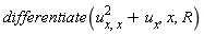 differentiate(u[x, x]^2+u[x], x, R)