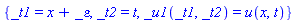 {_t1 = x+_epsilon, _t2 = t, _u1(_t1, _t2) = u(x, t)}