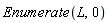 Enumerate(L, 0)